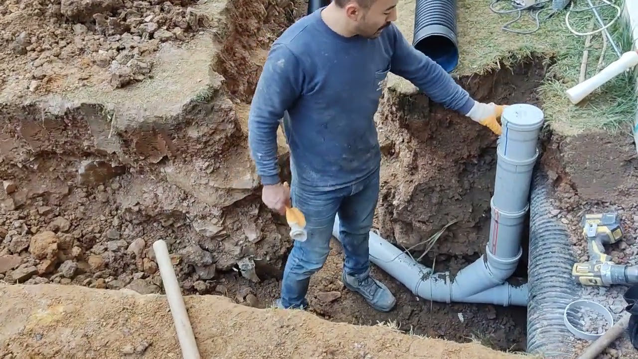 Kanalizasyon Altyapı Çalışması Tünel İşlemi.
