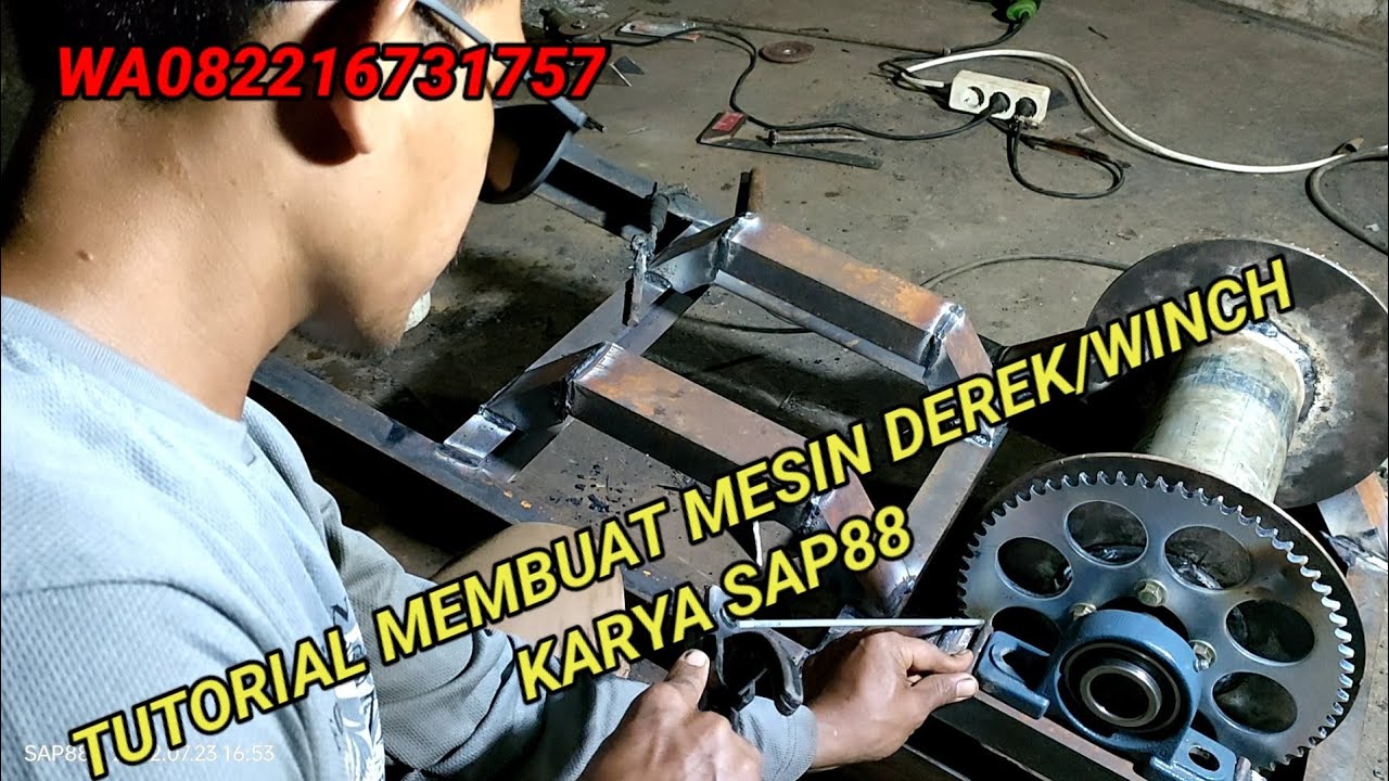 TUTORIAL PEMBUATAN MESIN DEREK/WINCH KARYA SAP88