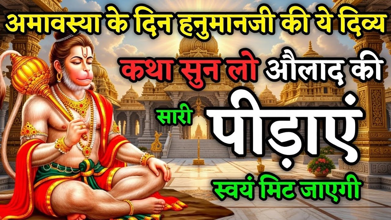 अमावस्या के दिन हनुमान जी की यह दिव्य कथा सुन लो, जीवन के दुख और भय दूर हो जाएंगे | Mangalwar katha 