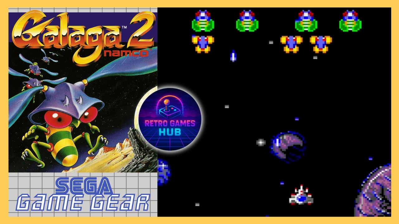 Galaga 2 (Game Gear)– Gameplay | No Commentary