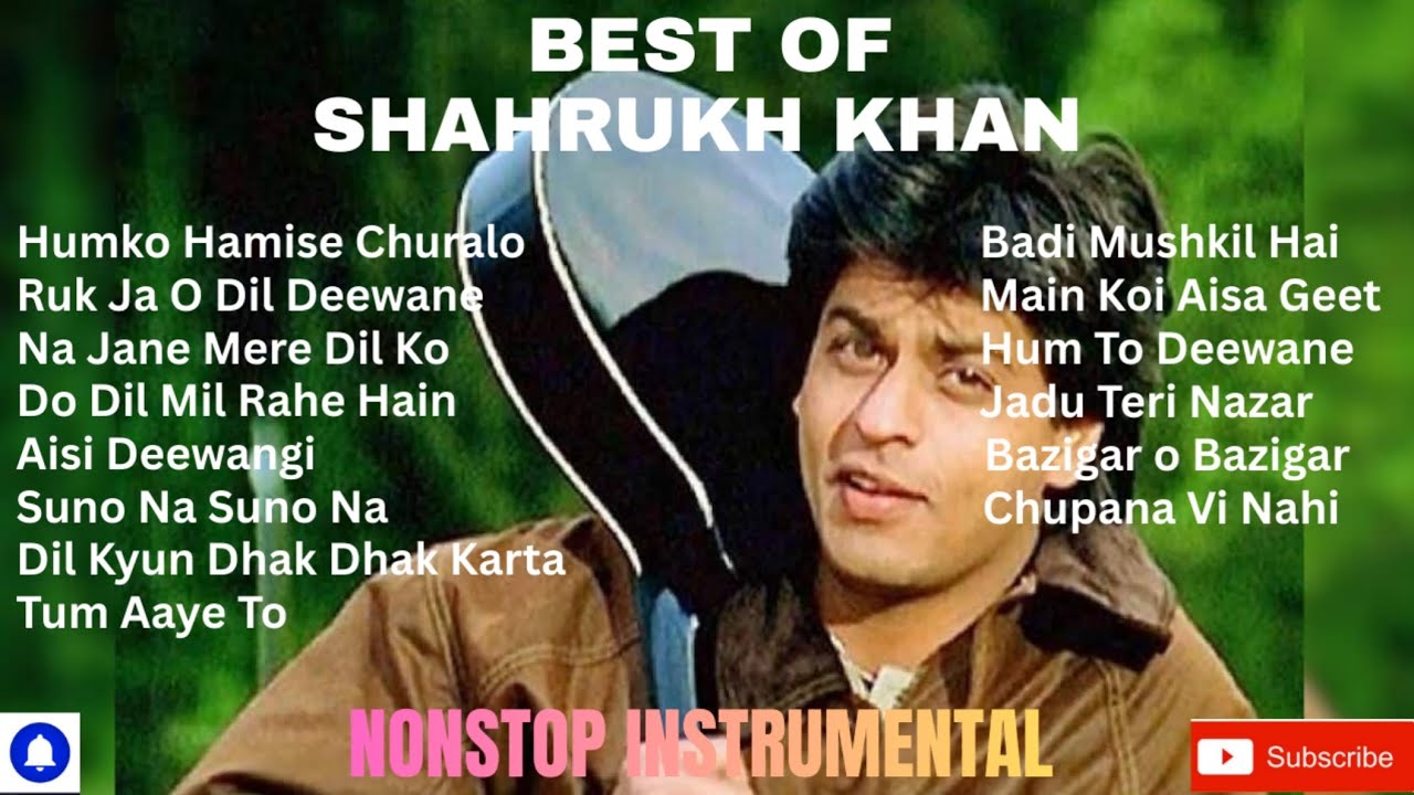 Best Of Sharukh Khan Non Stop Piano Instrumental Songs#romantic #pianomusic #evergreen#hitsongs 