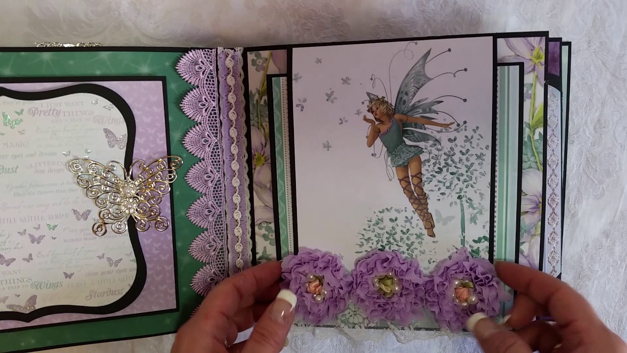 **FOR SALE** KaiserCraft Fairy Princess 8x8 Mini Album for Lavish Laces DT