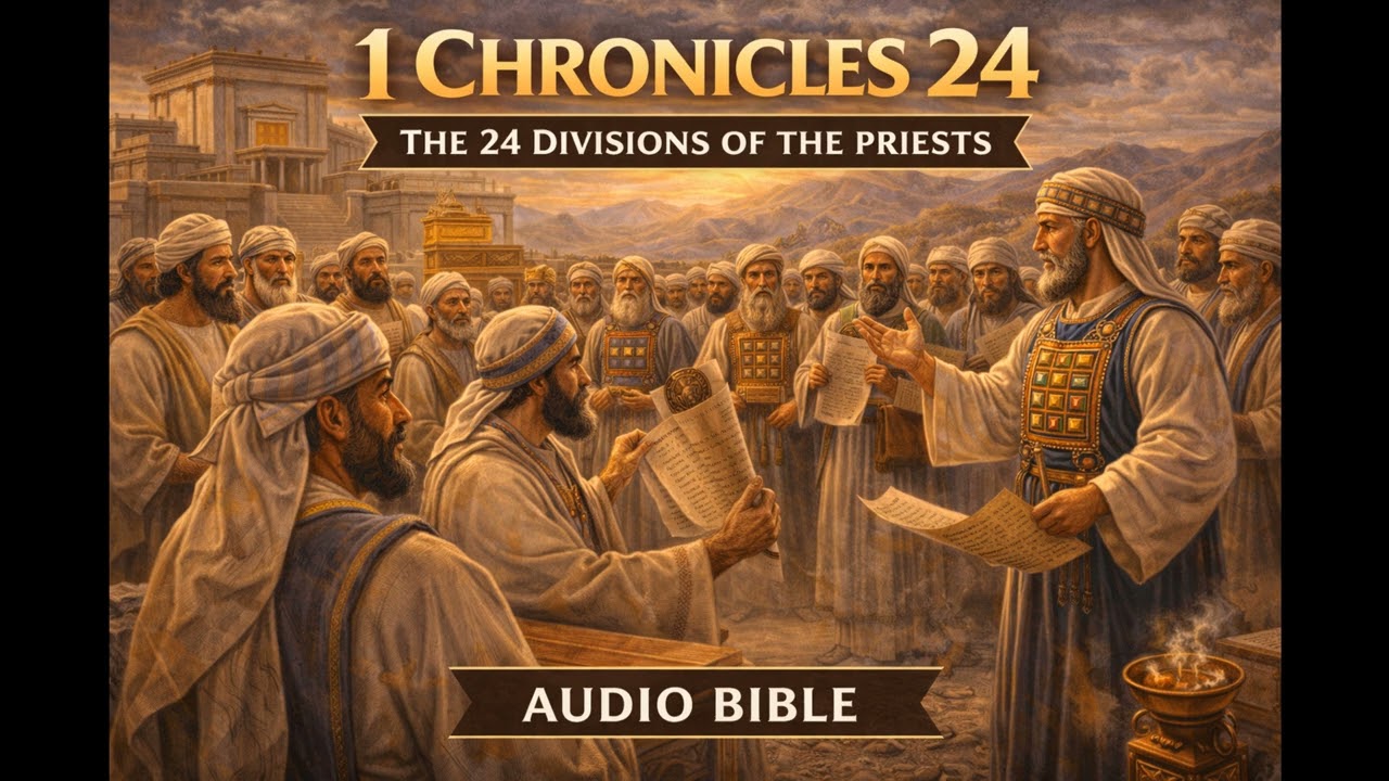 📖 1 Chronicles 24 (Audio Bible) | The Divisions of the Priests | Order in Worship