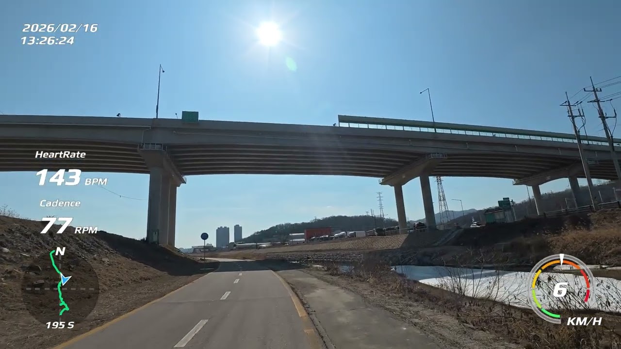 Running in Korea/Yangju clear day-2 Virtual Run 37min 3.9km POV