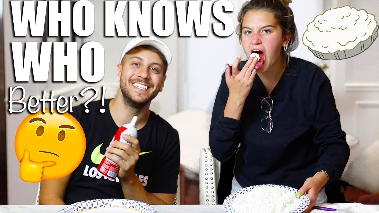 WHO KNOWS WHO BETTER? Challenge | TYLER VS ERYN