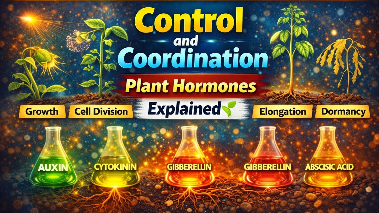 Plant Hormones Explained in Easy Way 🌱 | Class 10 Science Chapter 7