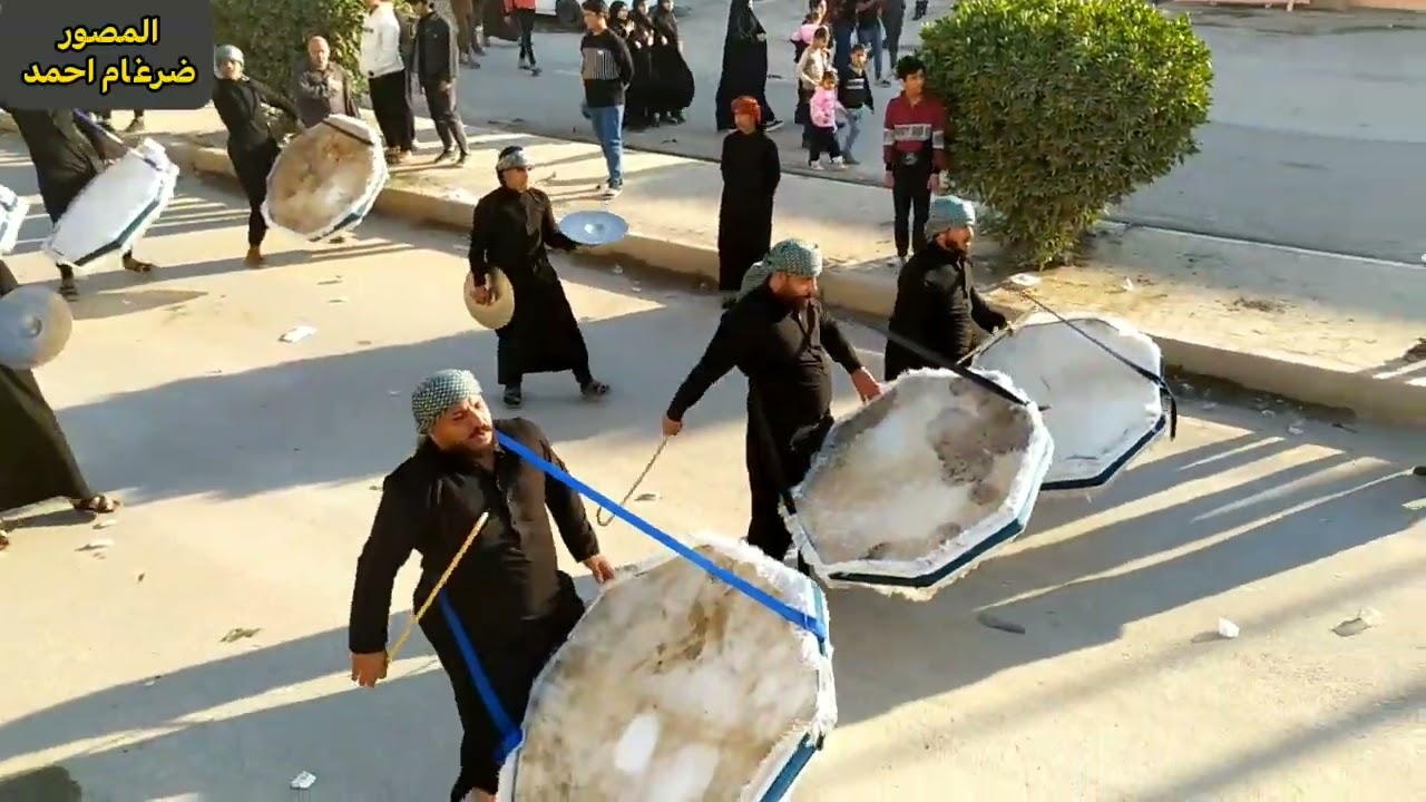 دخولية موكب عاشوراء لواء الديوانية الى ابن الكاضم لذكرى استشهاد الامام الكاظم (عليه السلام)