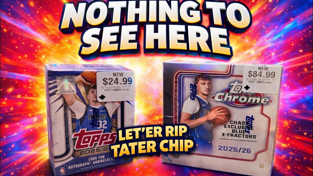 Nothing to see here 🥱 Just a random rip of 2025 Chrome Basketball Mega Box & Topps Flagship Blaster
