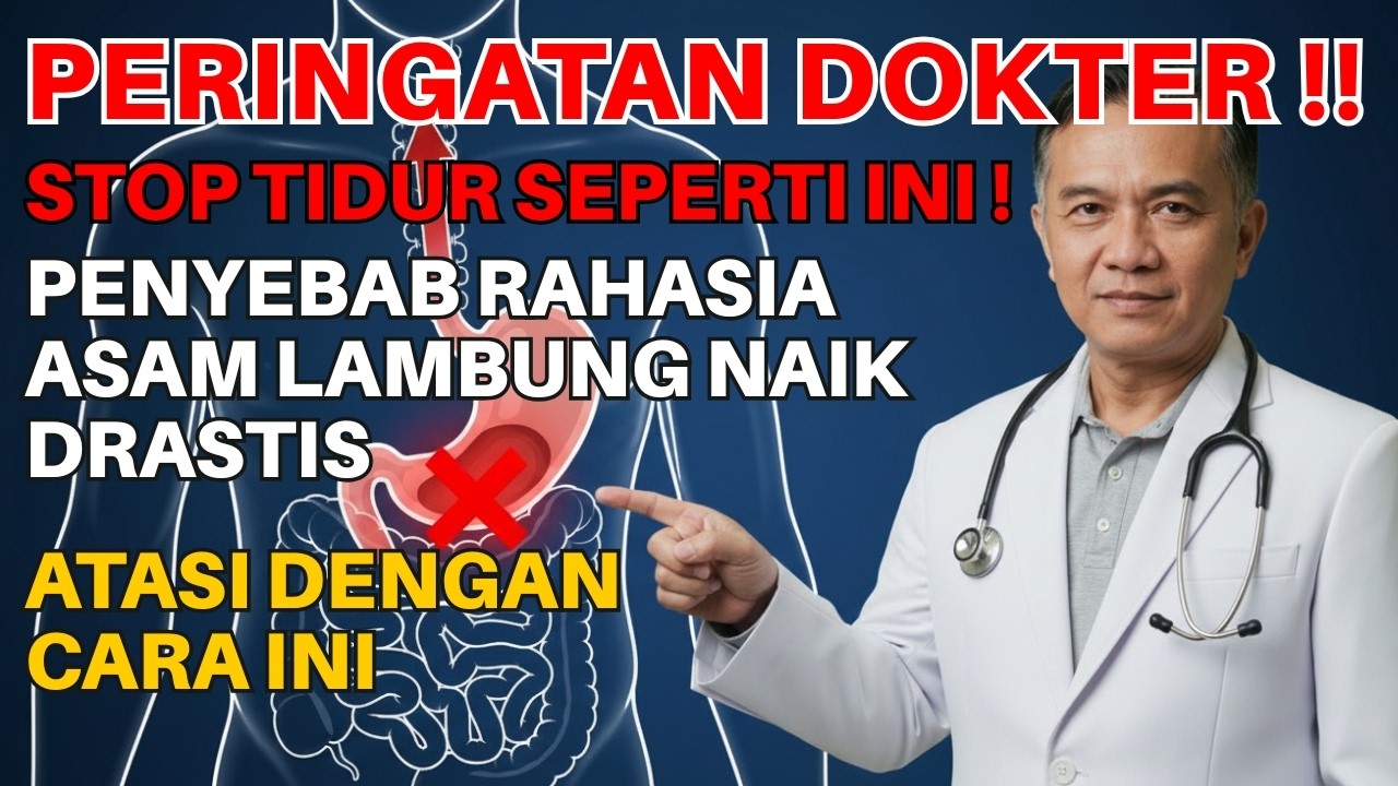 PERINGATAN DOKTER ‼️STOP TIDUR SEPERTI INI! Asam Lambung Naik Drastis Jika Salah Posisi Tidur