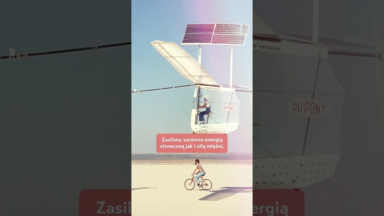 Gossamer Condor to najlżejszy samolot świata. Ważył mniej od przeciętnego dziecka