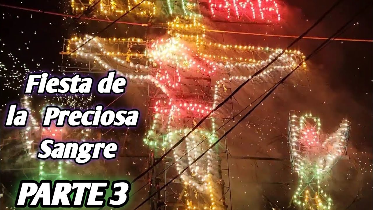 Quiroga Michoacán, Castillo Pirotécnico y penitentes, fiesta de la Preciosa Sangre 2024