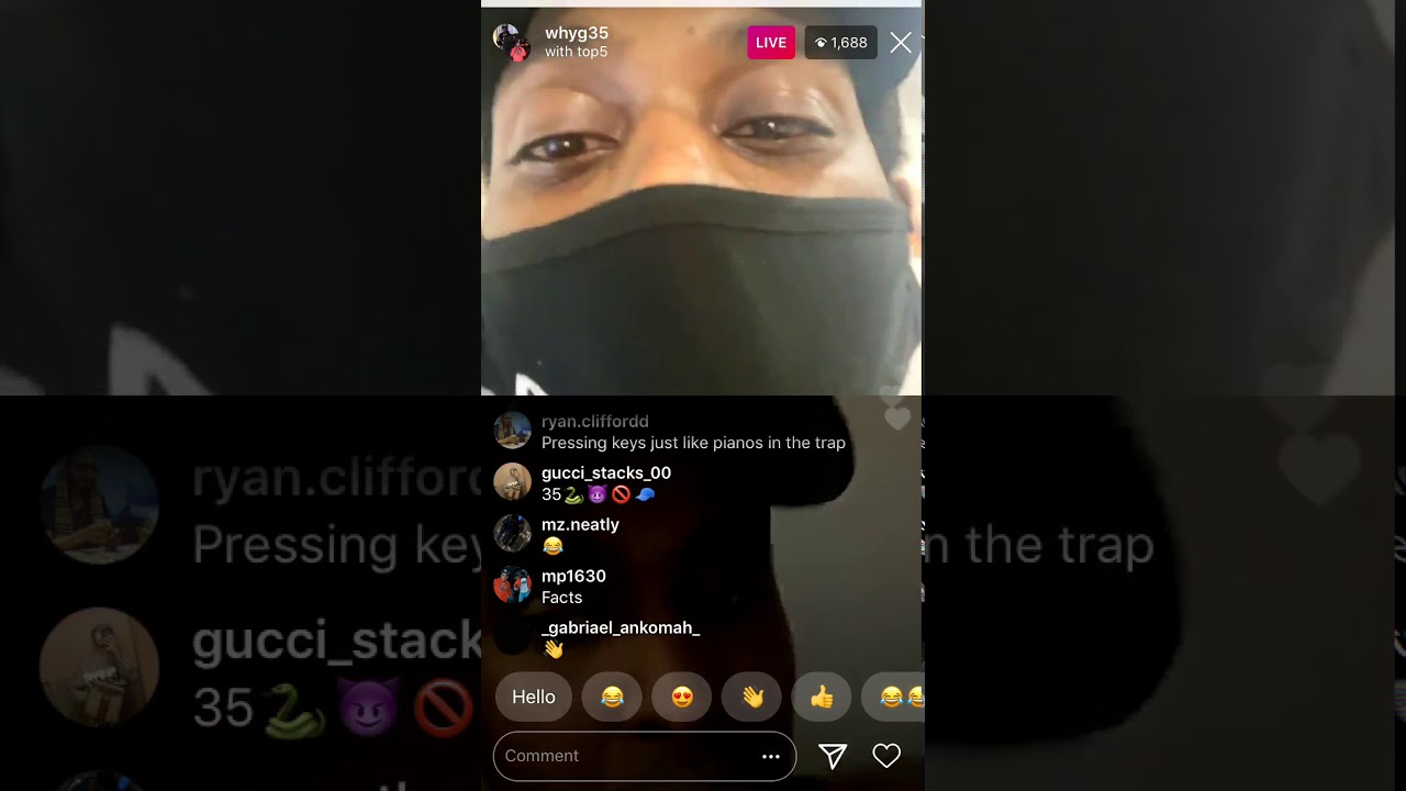 Top5 and whyg dissing boogz and moula 1st on ig live