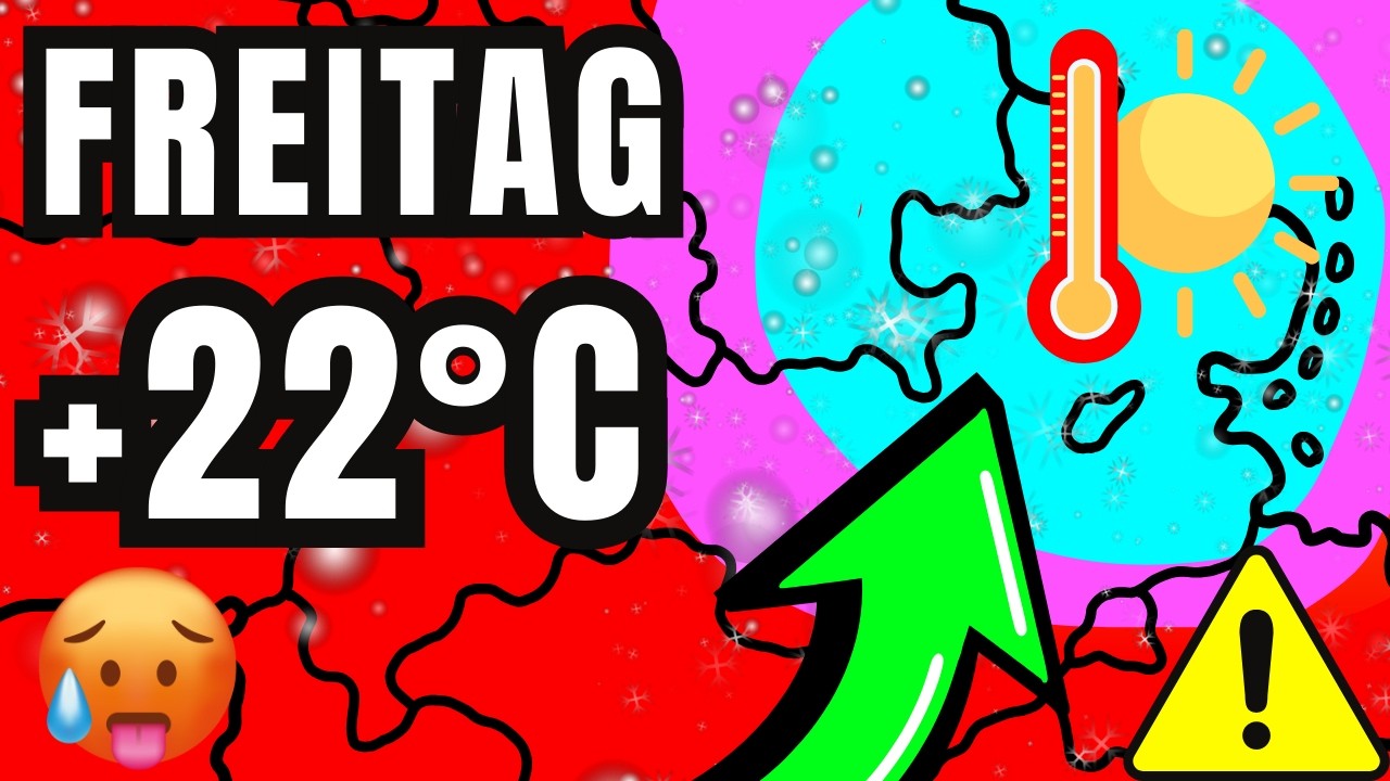 WOCHENENDE: Erst 22°C Hitze-Peak, dann STURZ? Der genaue Fahrplan!