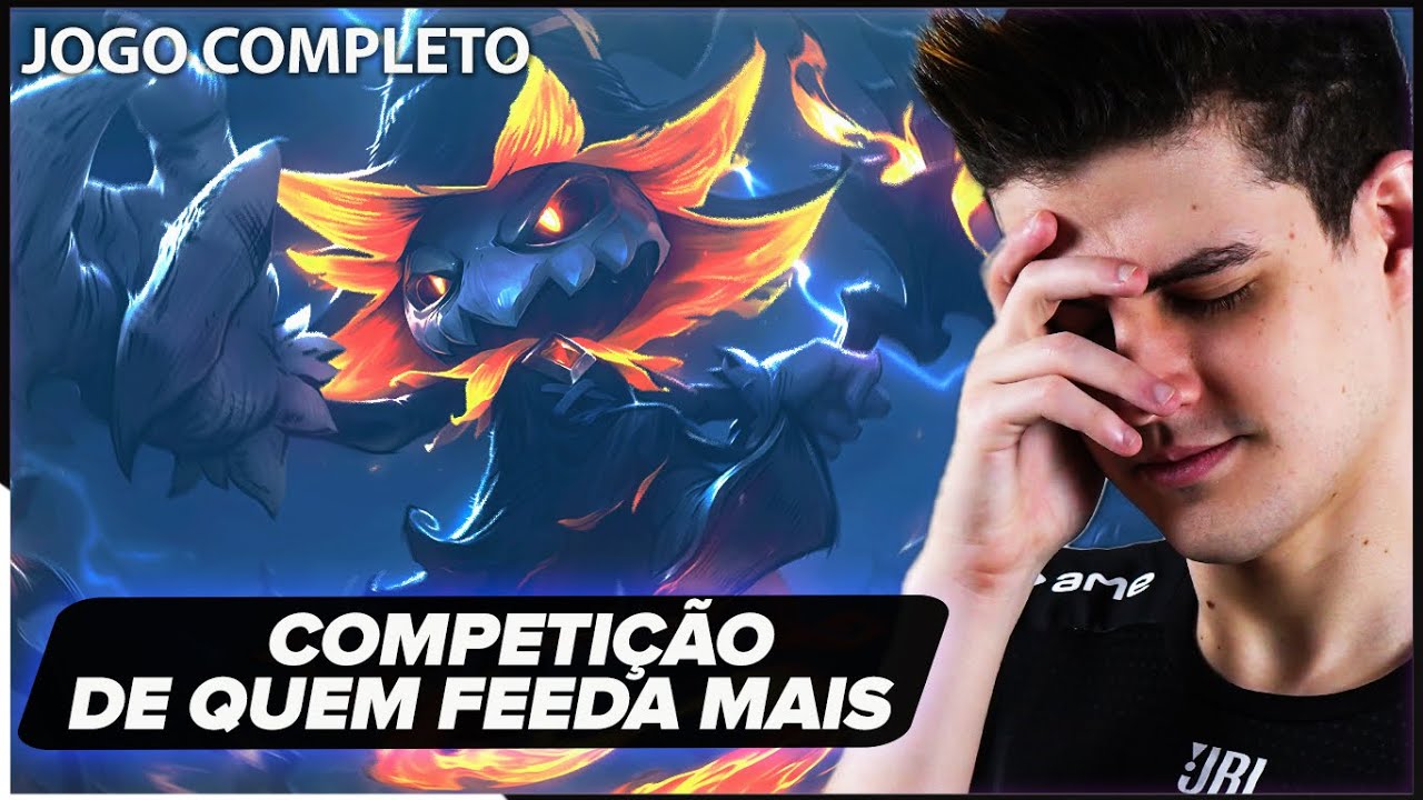 Meu time competiu pra ver QUEM FEEDA MAIS nesse jogo de VEIGAR! | JOGO COMPLETO - Kamikat +