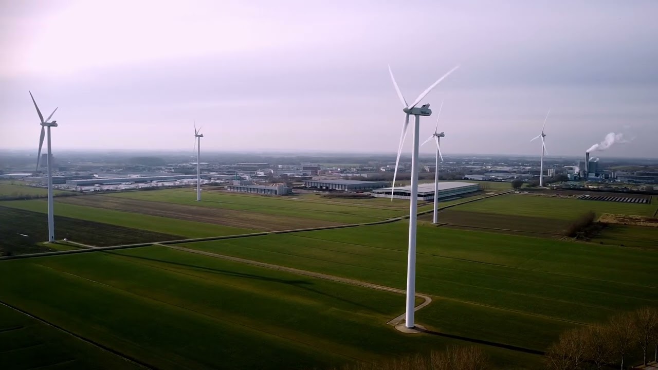 Aerial Views of Windmills🇳🇱: Professional Drone Footage