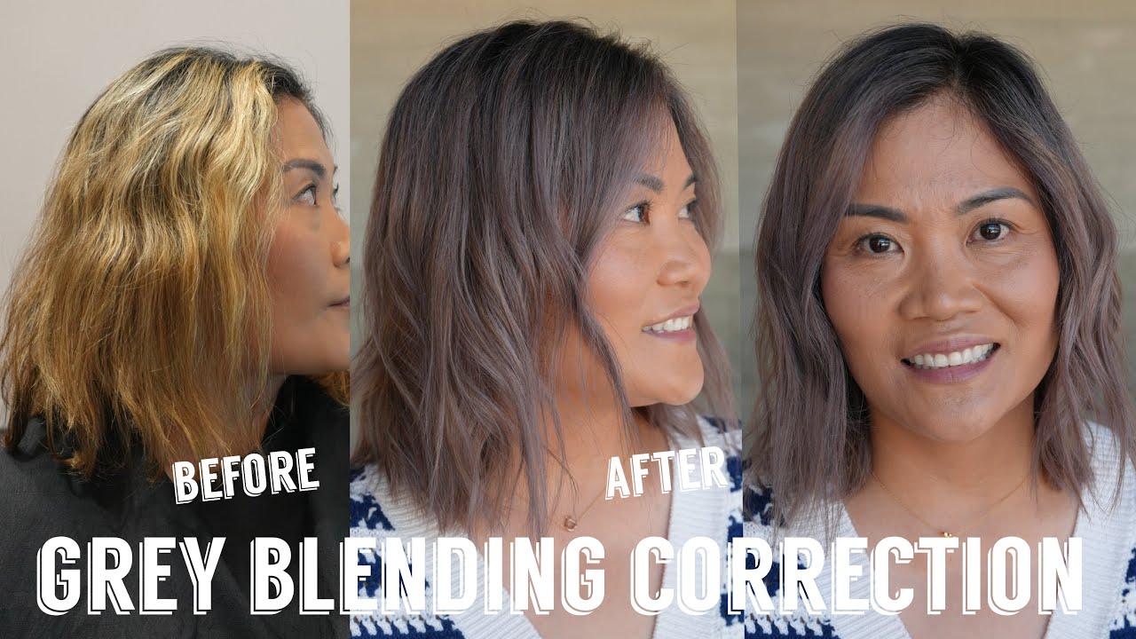 Hair Transformations with Lauryn: Grey Blending Corrective Highlight Ep. 255