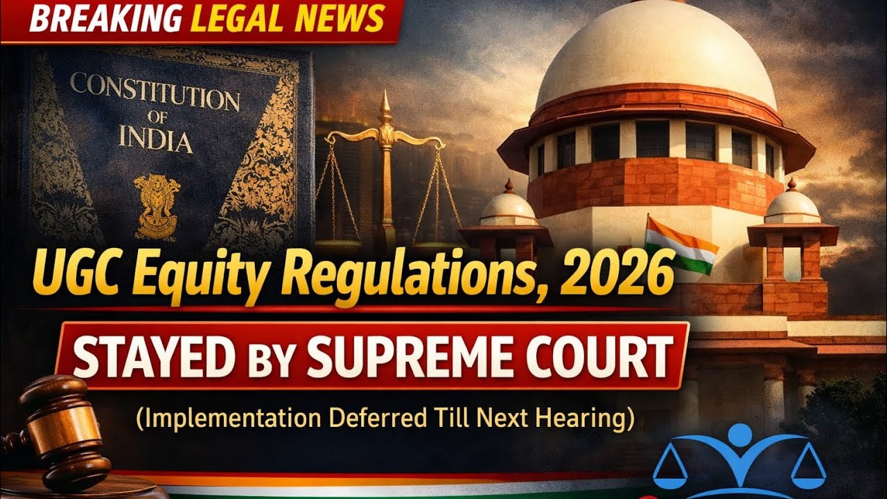 UGC Equity Regulations, 2026 has been stayed by the Hon’ble Supreme Court till next date of hearing.