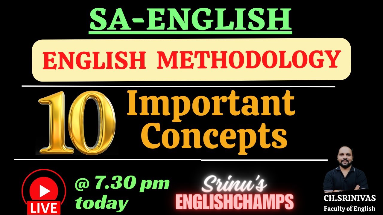 SA English Methodology - 10 Important Concepts #apdsc #tsdsc2024 #dscenglish