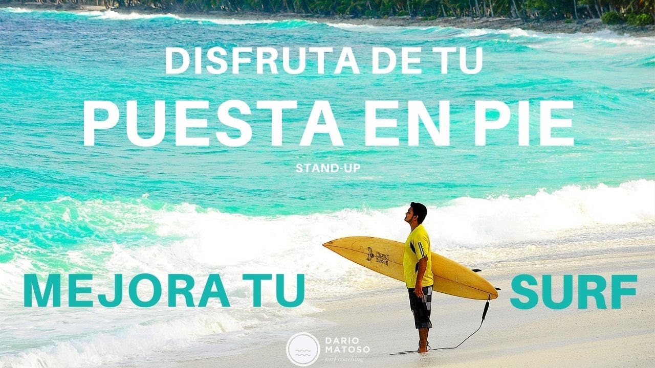 Como hacer la PUESTA EN PIE 🏄 SURF 🏄 / Ponerse de pie en la tabla de surf
