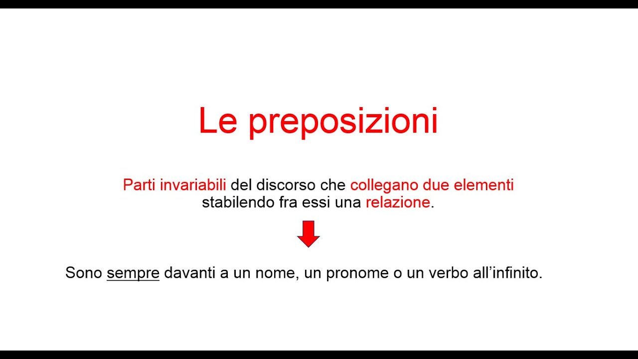 Le preposizioni