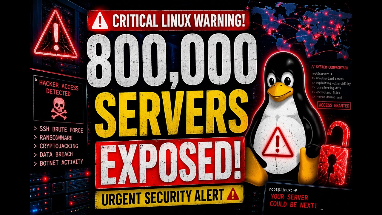 Critical Linux Warning: 800,000 Servers EXPOSED to the Internet | Urgent Cybersecurity Alert 2026