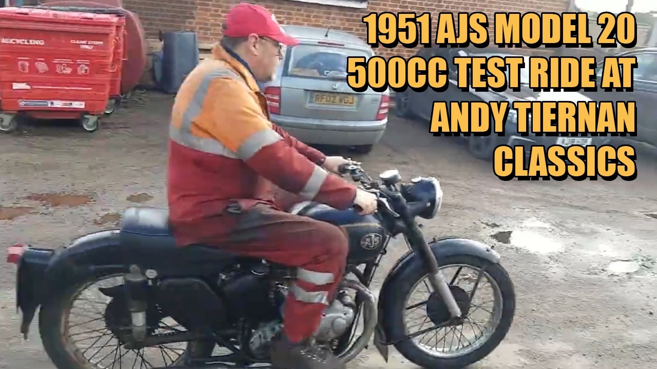 Мотоцикл AJS Model 20 500cc 1951 года выпуска в Andy Tiernan Classics #09511AJS