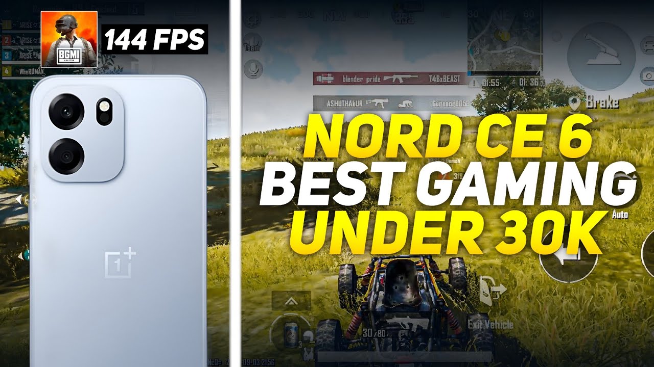 Oneplus Nord Ce 6 🔥 Best 144 Fps Gaming Phone Under 30000 Rs | 120 FPS BGMI TEST