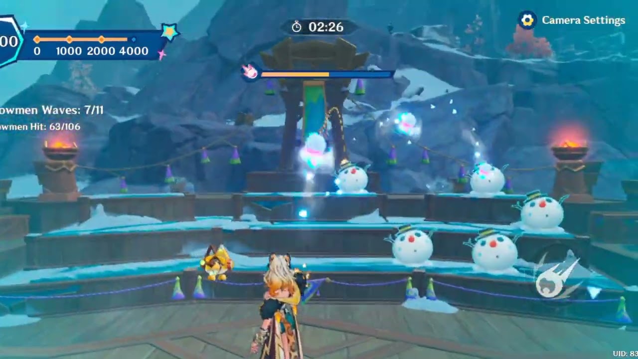 Jade pitching Snowman Event | Genshin Impact 