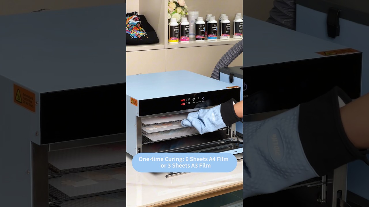 🔥A3 Oven Dryer & DTF Air Purifier boost batch DTF printing project business! #pydlife #dtf #dtfprint