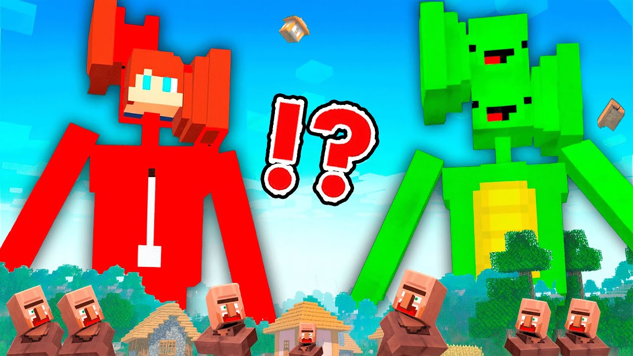 JJ and Mikey Become Sirenhead - Maizen Minecraft Animation ?!