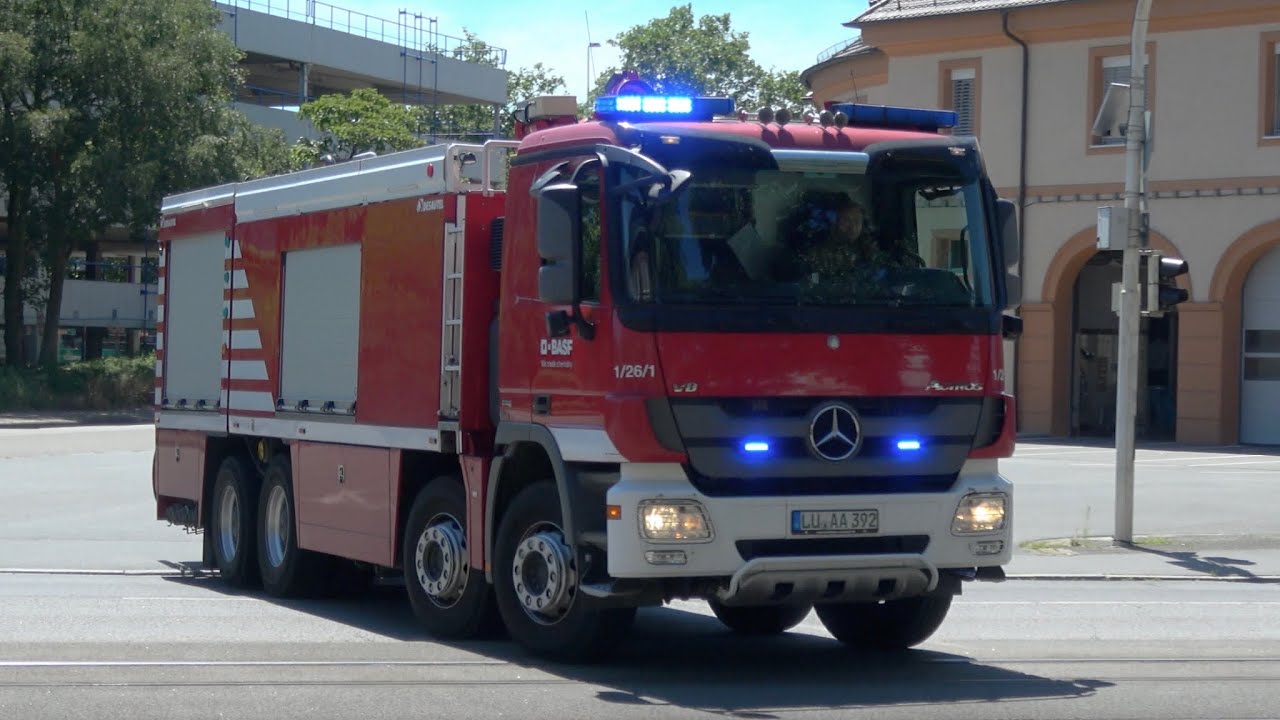 [Gong & Durchsage] - Ausrücken BASF Werkfeuerwehr FW Süd zu Vollalarm
