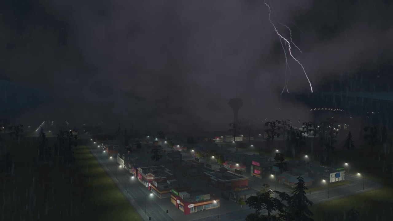 EF5 Tornado levels the town of Claremore - Cities skylines Recreation
