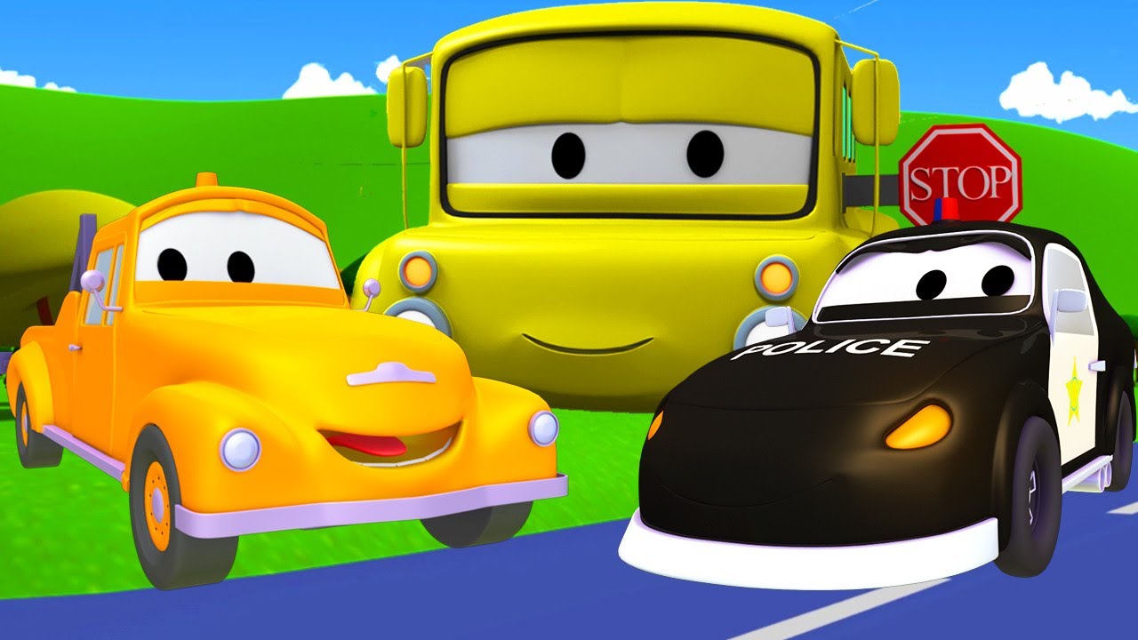 Matt die Polisiekar 2 - Tom Die Insleep Voertuig in Car City 🚗 Animasie vir Kinders