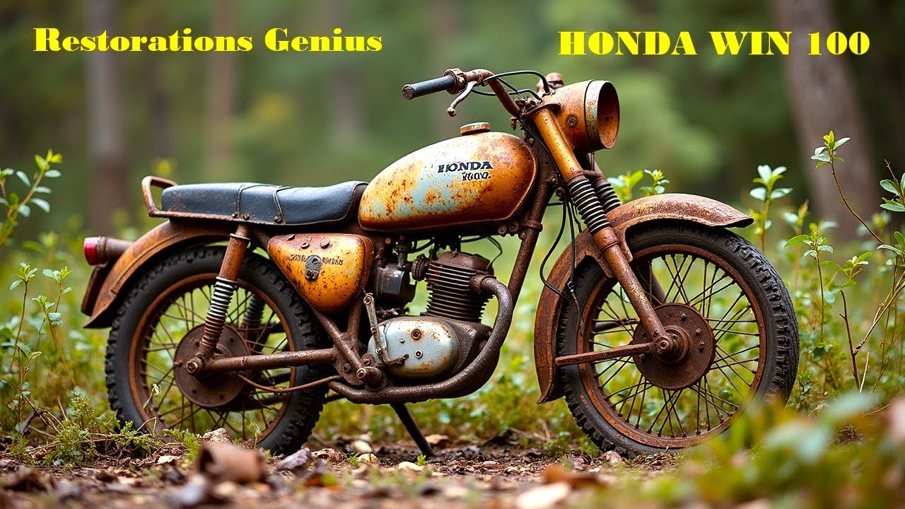 Unbelievable! Old Honda Win 100cc turned into a masterpiece: Genius Restoration