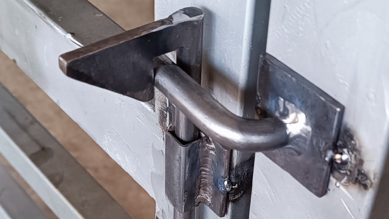 Hướng dẫn làm chốt cửa tự động khóa hai chiều với thủ thuật đơn giản/#hungchevlog