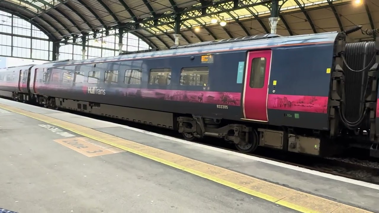 Train watching at Hull Paragon Railway Station 