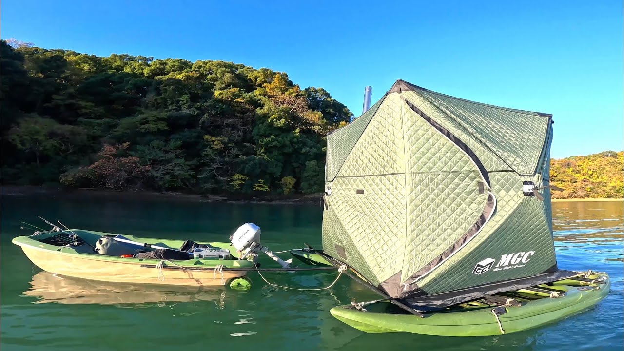 大冒険できる小舟を作って伝説の巨大怪魚を狙ってみたよ！