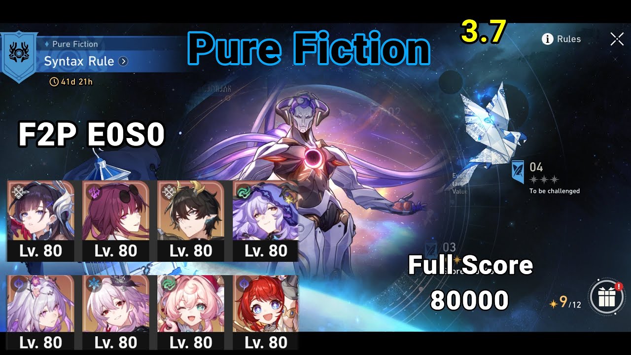 F2P e0s0 Pure Fiction 3.7 | Castorice & DOT team