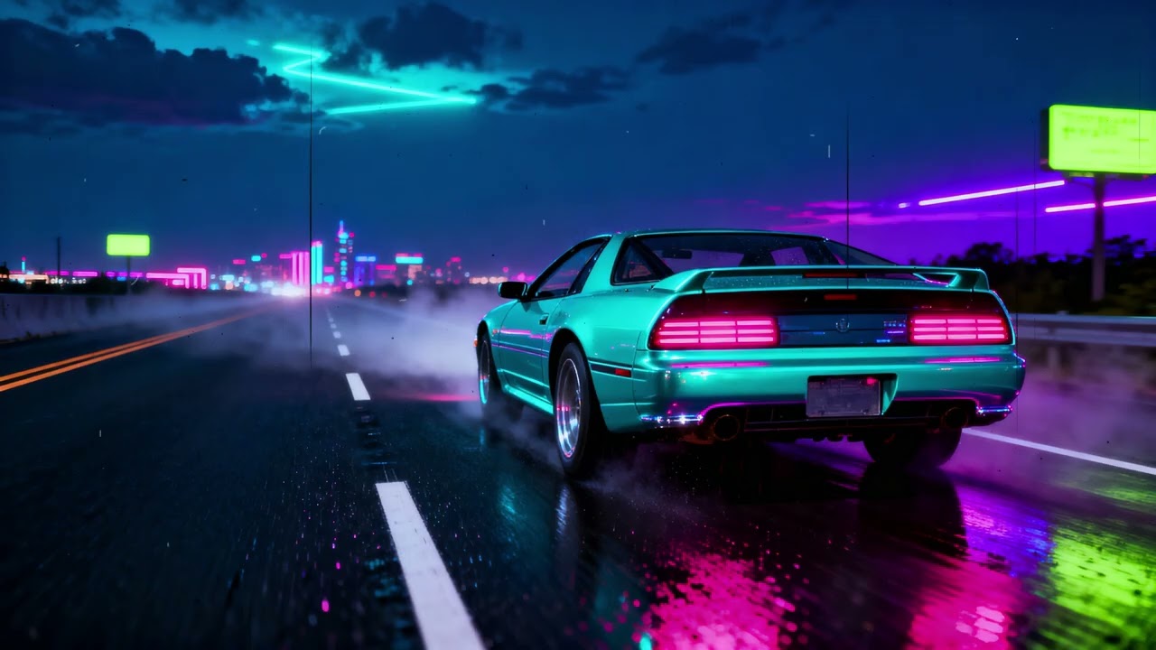 Two Lanes, One Heartbeat｜Synthwave Female Vocals Late Night｜Synthpop • Retrowave