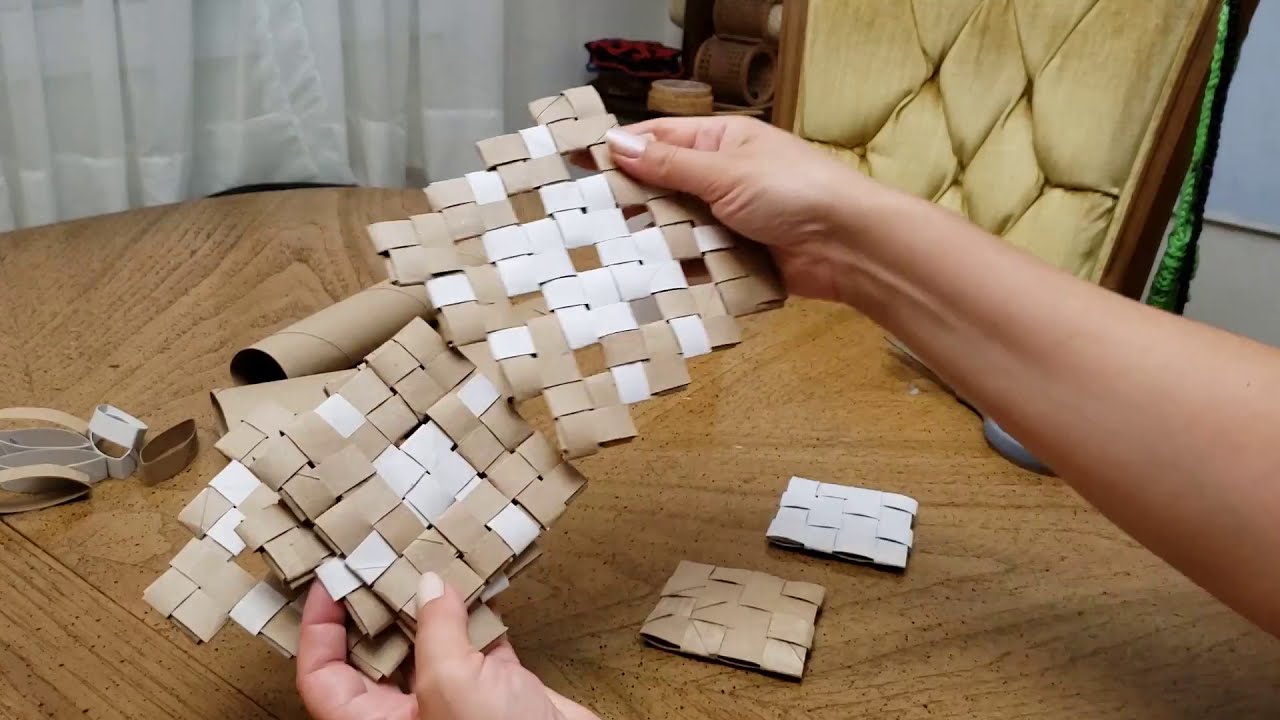 How to Make a Coaster Out of Paper Towel and Toilet Paper Rolls