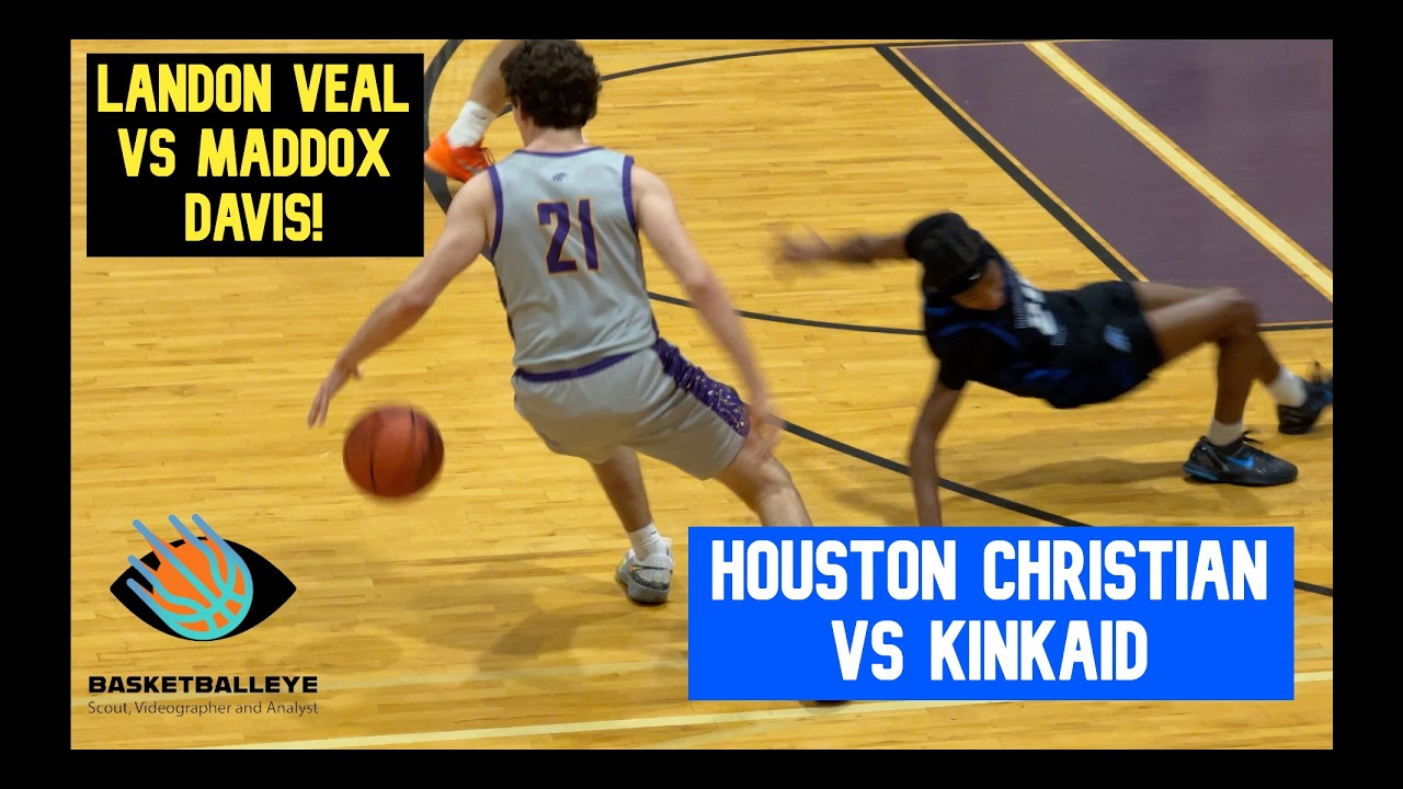 CHIPPY & PHYSICAL MATCHUP! LANDON VEAL vs MADDOX DAVIS! Houston Christian vs Kinkaid