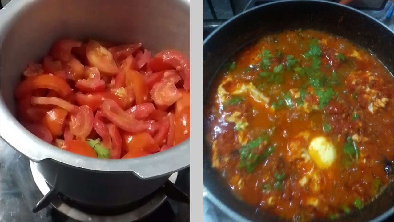 Tamatar aur Ande ki recipe//@AmenaLaieek786