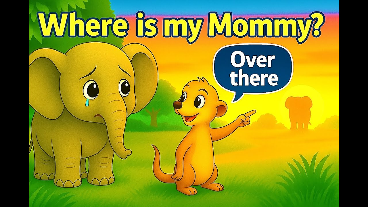 Mommy, Where Are You?🐘 A Heartfelt Elephant Story | Sing with Cute Animal Friends(Sing with Animals)
