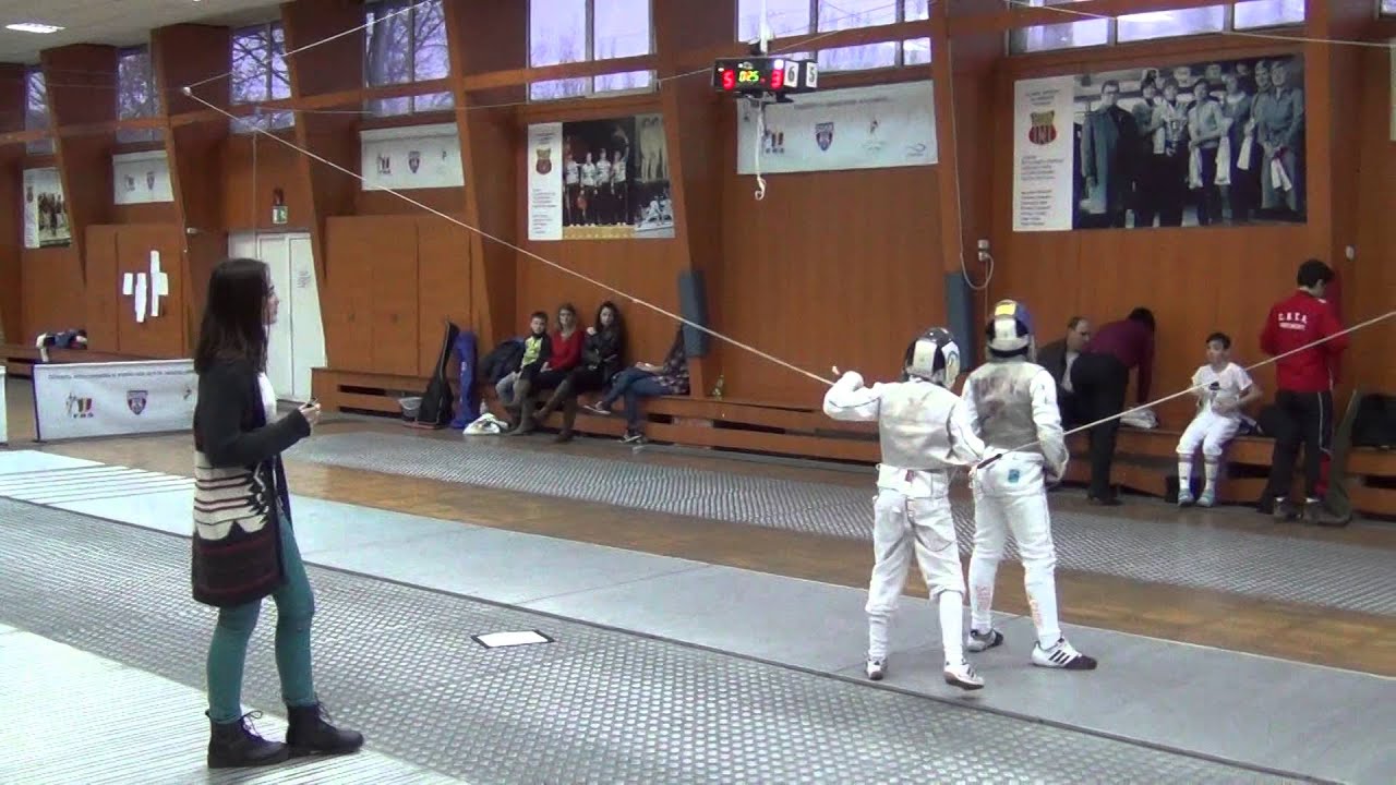2. Semifinala floretă masculin copii 1 - Vlad ROȘU vs. Radu BURCEA
