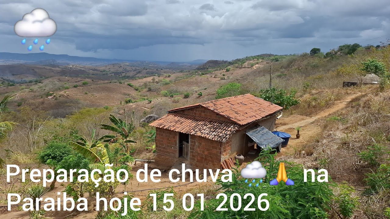 Linda preparação de chuva 🌧🙏 no interior da Paraiba 