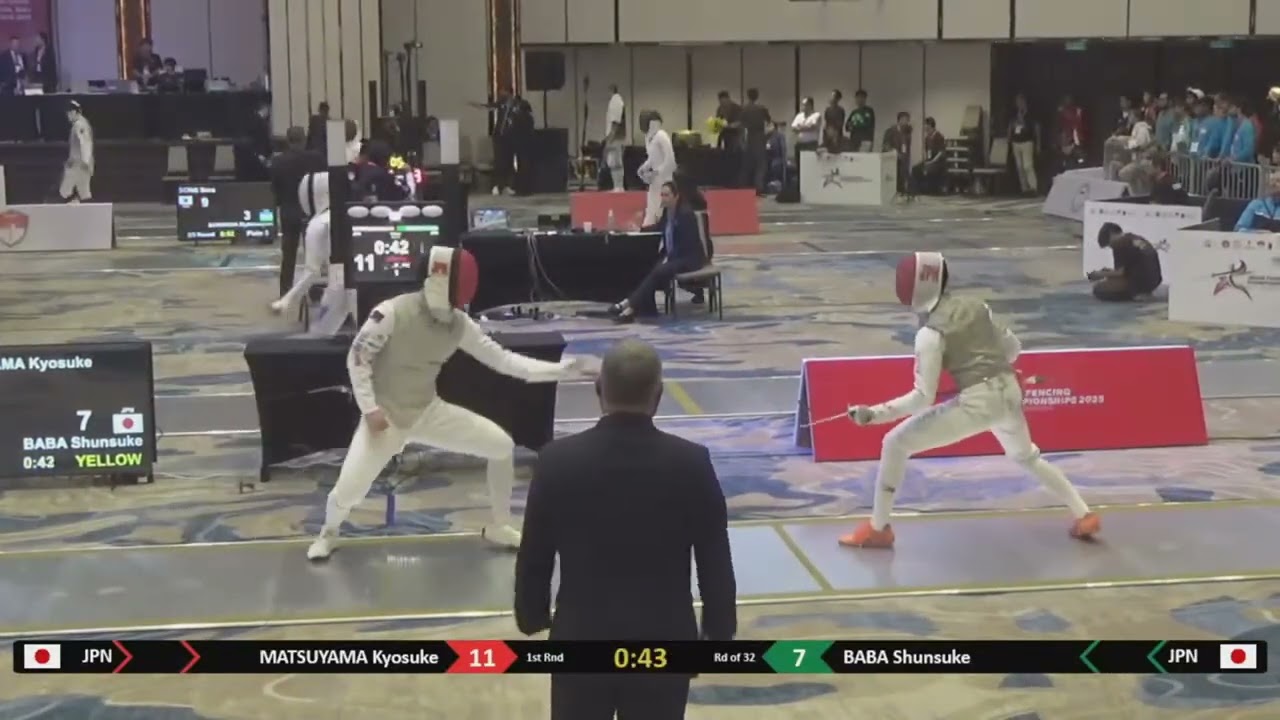 Asian Champs 2025 SMF - L32 - Matsuyama Kyosuke JPN v Baba Shunsuke JPN
