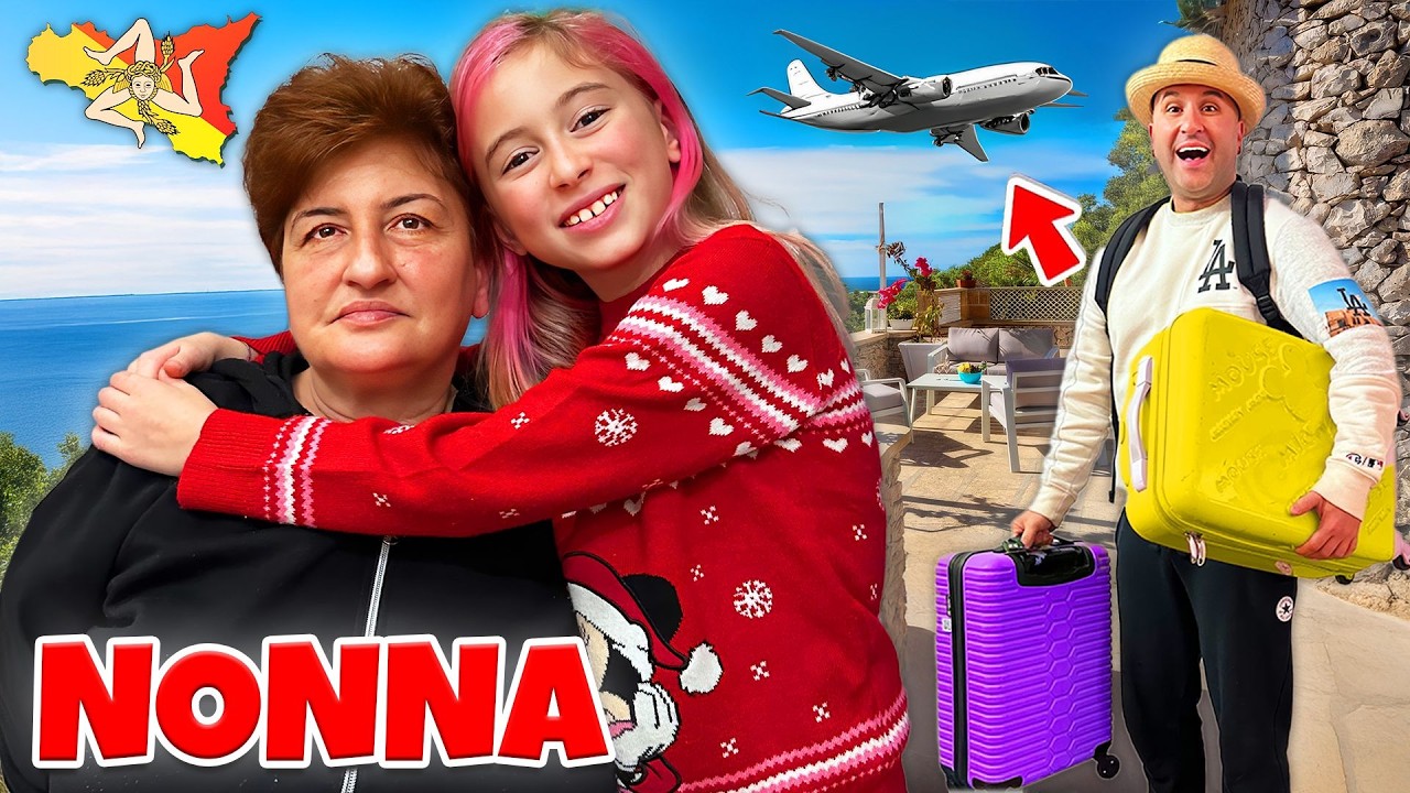 PARTIAMO CON L'AEREO E ANDIAMO A TROVARE LA NONNA DI GIORGIA IN SICILIA!