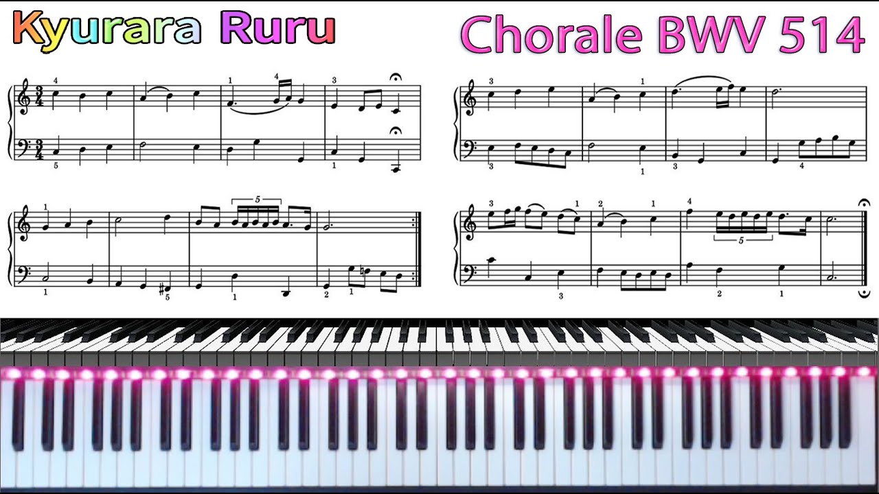 【 Chorale in C Major, BWV 514 】J. S. Bach [ Digital Organ2 sounds in KORG D1 ]