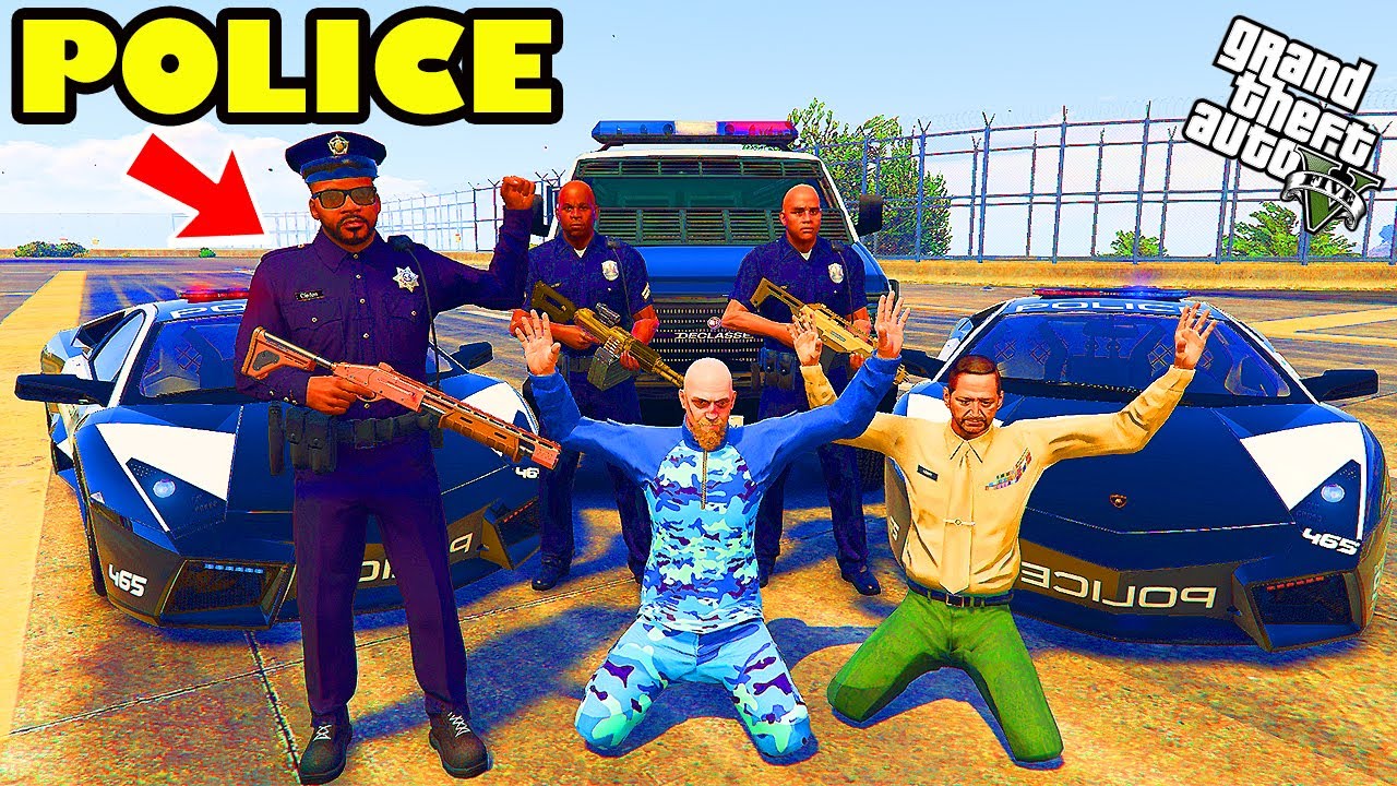 Franklin Become the Most Powerful POLICE OFFICER in GTA 5 | Shinchan and Chop