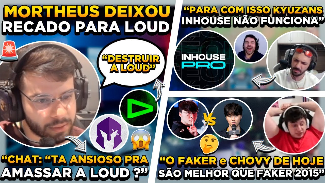 MORTHEUS RESPONDEU CHAT SOBRE LOUD ! TAY SOLTA POLÊMICA CHOVY e FAKER ! DYNQUEDO DISCORDA DAS LENDAS